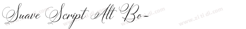 Suave Script Alt Bo字体转换